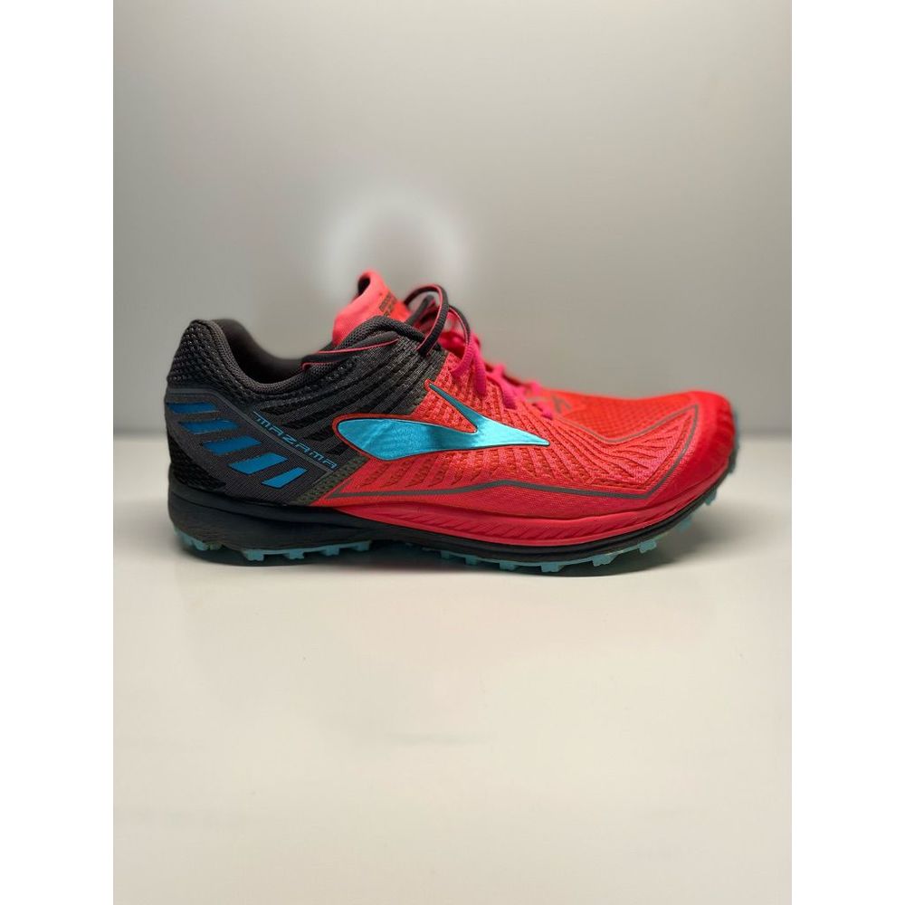 Brooks Women's Coral Red and Teal Running Sneakers